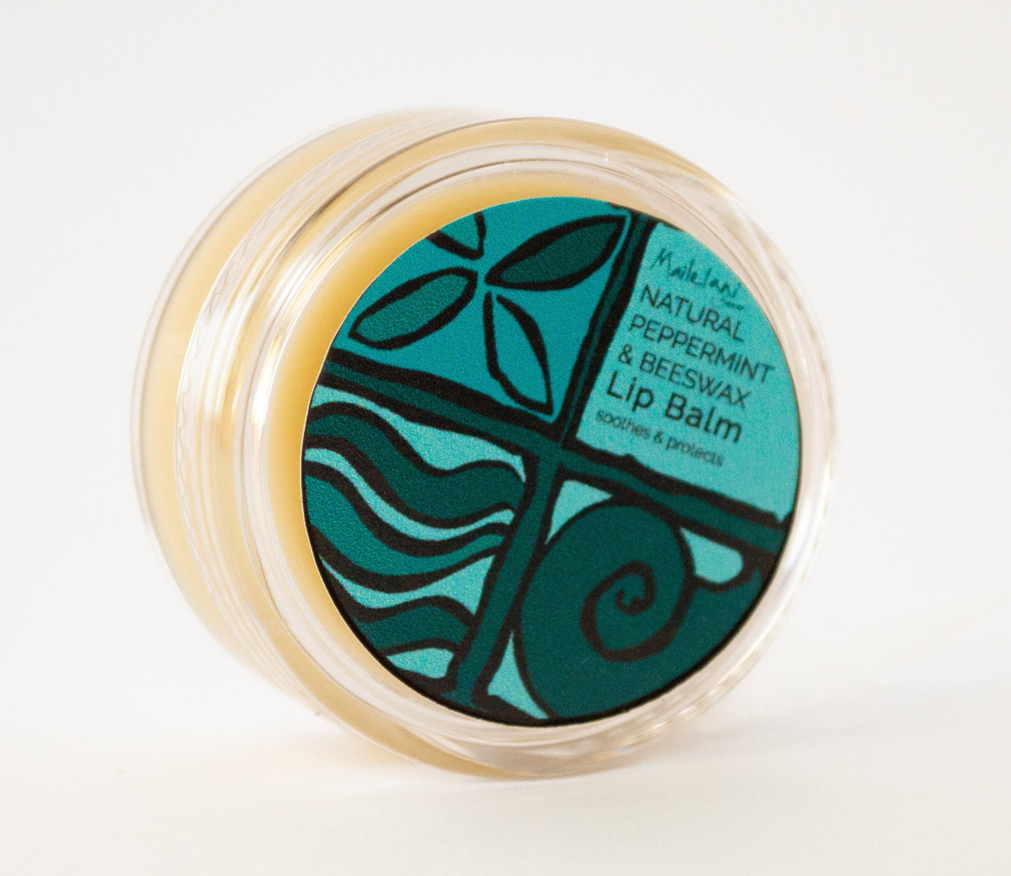 Peppermint & Beeswax Lip Balm in a jar